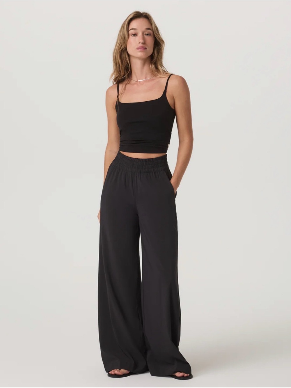 Women Vuori Villa Black Wideleg Pants XS - Picture 11 of 13